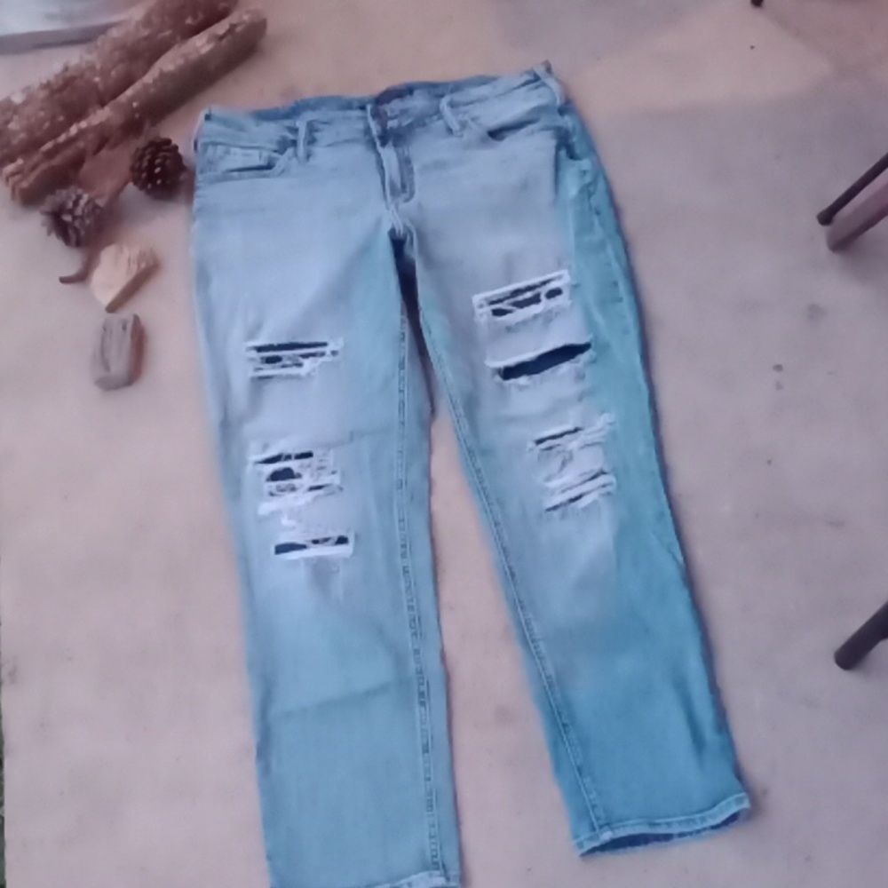 Copy-Silver Jeans Boyfriend Distressed Size 16 Women’s EUC